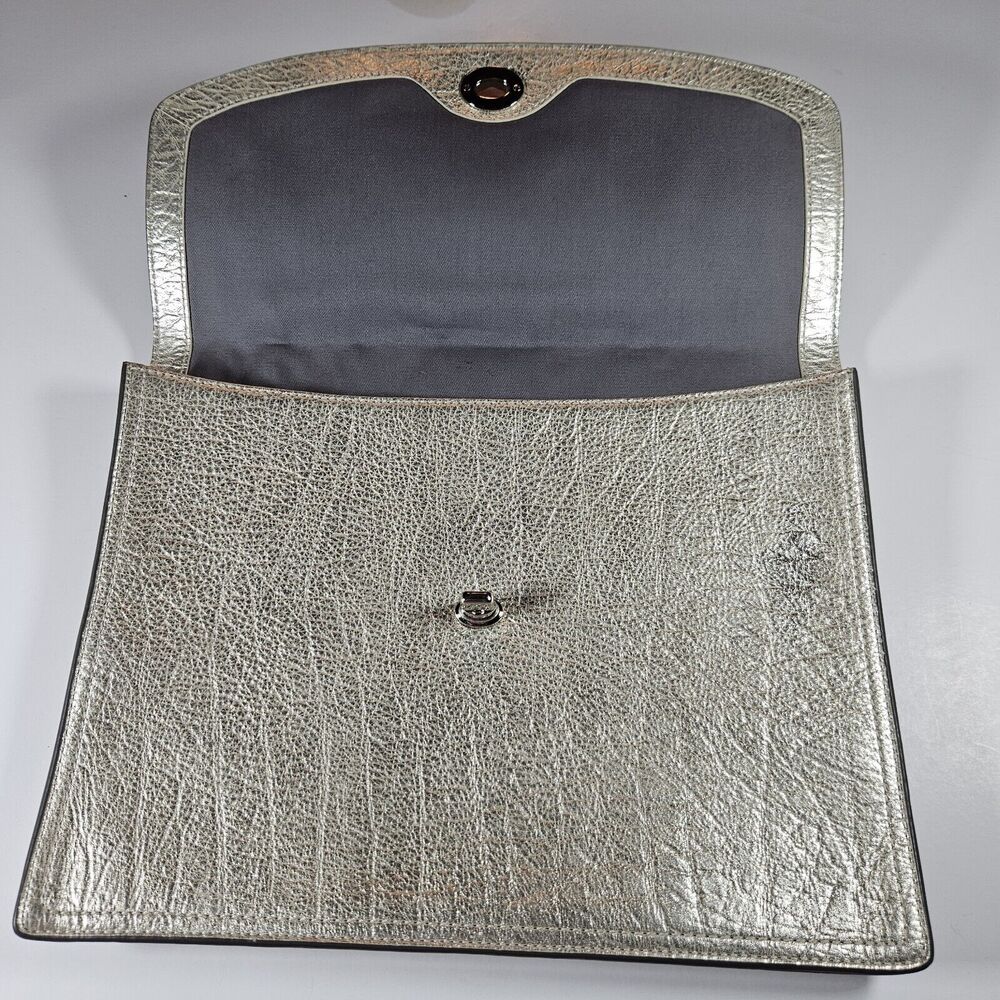 COACH Legacy Leather Gold Metallic iPad / Tablet Sleeve / Clutch 9x11.5